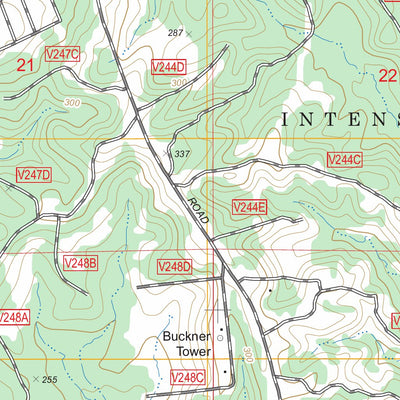 US Forest Service - Topo Birds Creek, LA FSTopo Legacy digital map