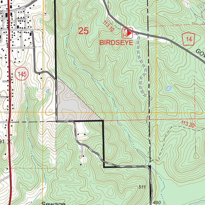 US Forest Service - Topo Birdseye, IN FSTopo Legacy digital map