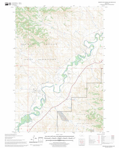 US Forest Service - Topo Birney Day School, MT FSTopo Legacy digital map