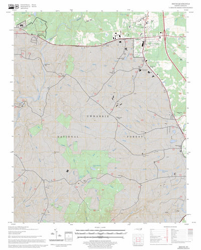 US Forest Service - Topo Biscoe, NC FSTopo Legacy digital map