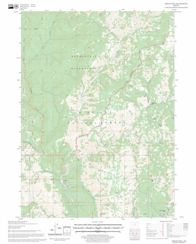 US Forest Service - Topo Biscuit Hill, OR FSTopo Legacy digital map