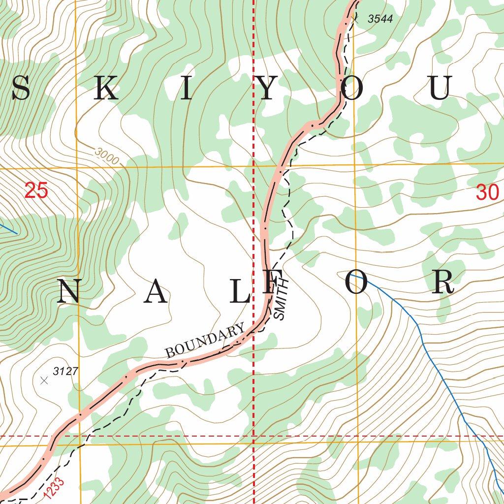 Biscuit Hill, OR FSTopo Legacy Map by US Forest Service - Topo | Avenza ...