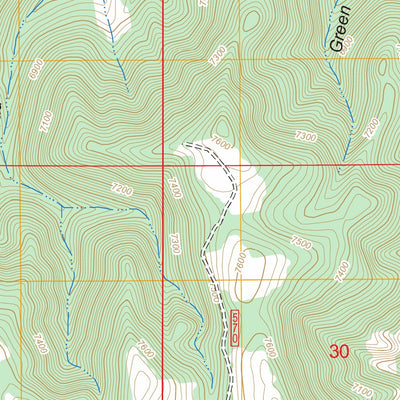 US Forest Service - Topo Bishop Mountain, ID FSTopo Legacy digital map