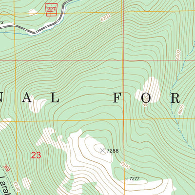 US Forest Service - Topo Bison Mountain, MT FSTopo Legacy digital map
