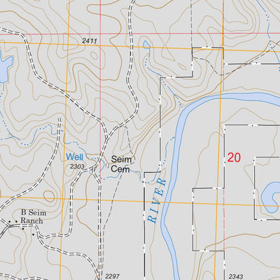 US Forest Service - Topo Bison NE, SD FSTopo Legacy digital map