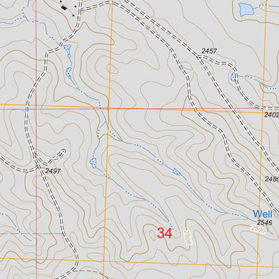 US Forest Service - Topo Bison NE, SD FSTopo Legacy digital map
