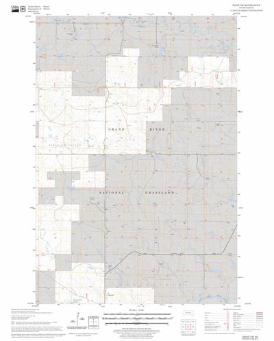 US Forest Service - Topo Bison NW, SD FSTopo Legacy digital map