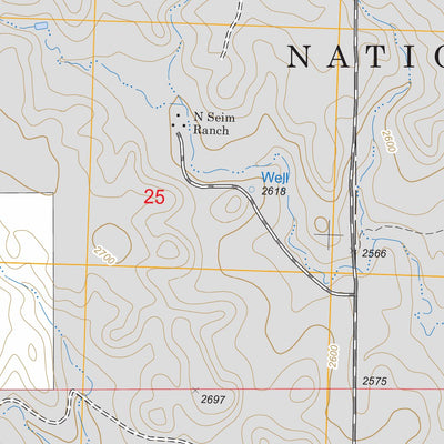 US Forest Service - Topo Bison NW, SD FSTopo Legacy digital map