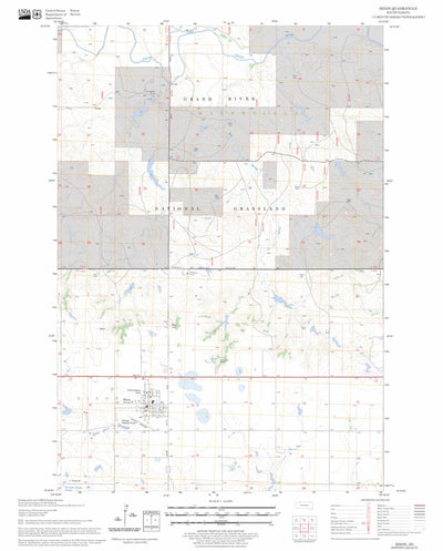 US Forest Service - Topo Bison, SD FSTopo Legacy digital map