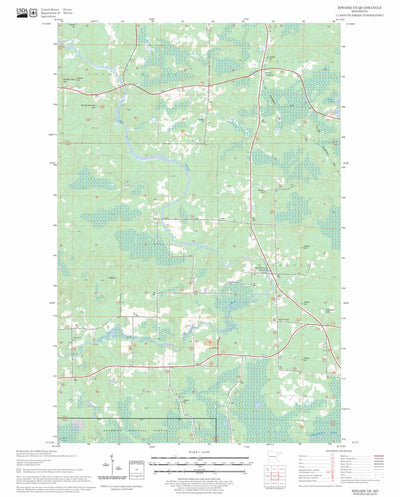 US Forest Service - Topo Biwabik NE, MN FSTopo Legacy digital map