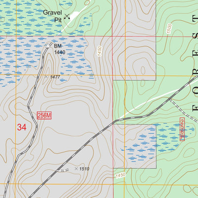US Forest Service - Topo Biwabik NW, MN FSTopo Legacy digital map