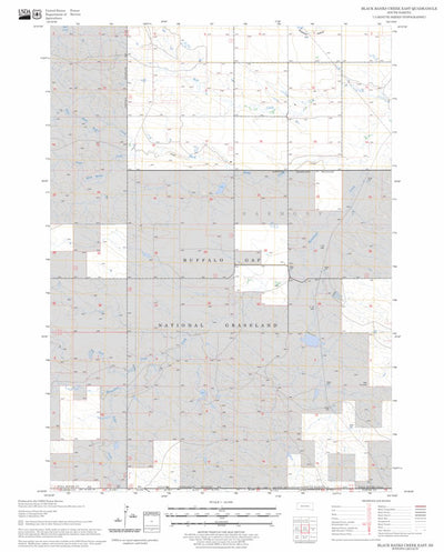 US Forest Service - Topo Black Banks Creek East, SD FSTopo Legacy digital map
