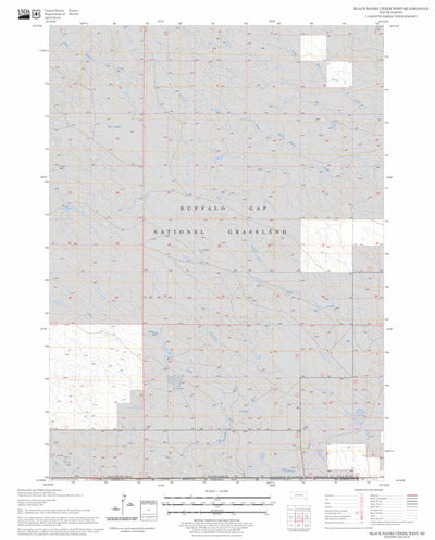 US Forest Service - Topo Black Banks Creek West, SD FSTopo Legacy digital map