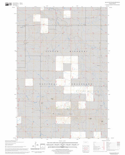 US Forest Service - Topo Black Butte, ND FSTopo Legacy digital map