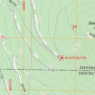 US Forest Service - Topo Black Butte, OR FSTopo Legacy digital map