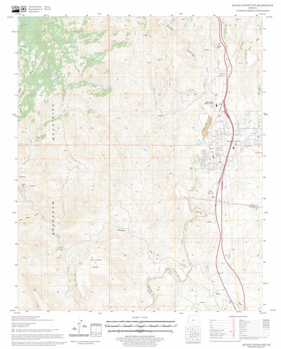 US Forest Service - Topo Black Canyon City, AZ FSTopo Legacy digital map