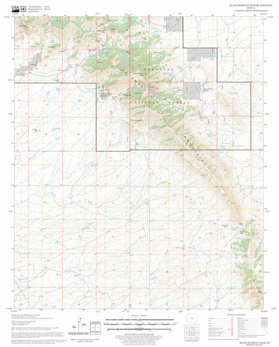 US Forest Service - Topo Black Diamond Peak, AZ FSTopo Legacy digital map