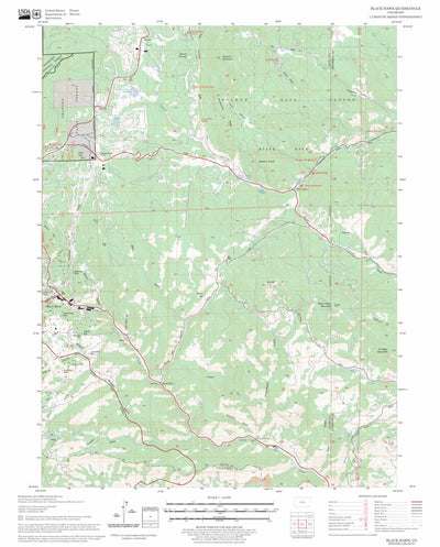 US Forest Service - Topo Black Hawk, CO FSTopo Legacy digital map
