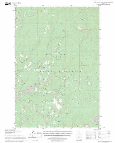 US Forest Service - Topo Black Hawk Mountain, ID FSTopo Legacy digital map