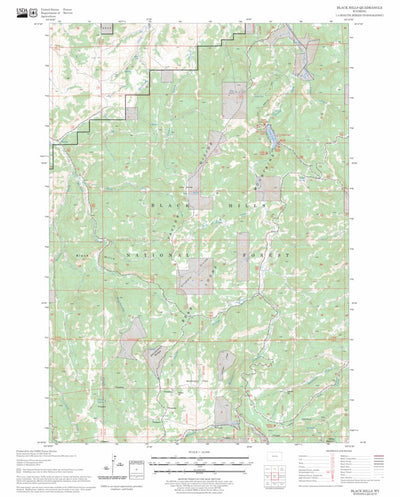 US Forest Service - Topo Black Hills, WY FSTopo Legacy digital map