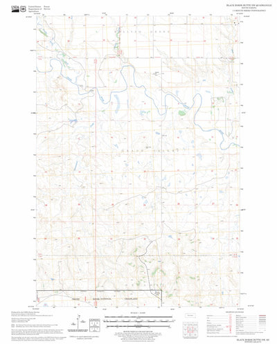 US Forest Service - Topo Black Horse Butte NW, SD FSTopo Legacy digital map