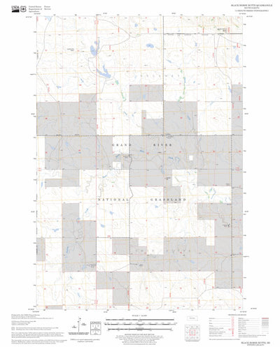 US Forest Service - Topo Black Horse Butte, SD FSTopo Legacy digital map