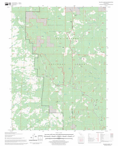 US Forest Service - Topo Black Lassic, CA FSTopo Legacy digital map