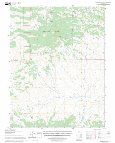 US Forest Service - Topo Black Mountain, CO FSTopo Legacy digital map
