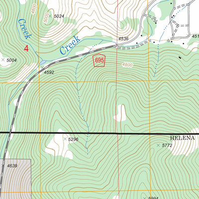 US Forest Service - Topo Black Mountain, MT FSTopo Legacy digital map
