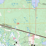 US Forest Service - Topo Black Oak Lake, WI - MI FSTopo Legacy digital map
