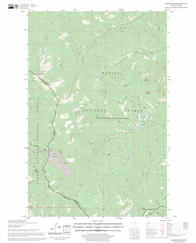 US Forest Service - Topo Black Peak, MT - ID FSTopo Legacy digital map