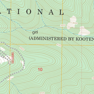 US Forest Service - Topo Black Peak, MT - ID FSTopo Legacy digital map