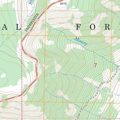 US Forest Service - Topo Black Pyramid Mountain, MT - WY FSTopo Legacy digital map
