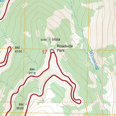 US Forest Service - Topo Black Pyramid Mountain, MT - WY FSTopo Legacy digital map