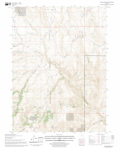 US Forest Service - Topo Black Ridge, NV FSTopo Legacy digital map