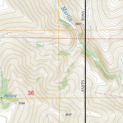 US Forest Service - Topo Black Ridge, NV FSTopo Legacy digital map