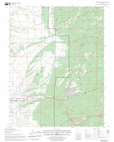 US Forest Service - Topo Black Ridge, UT FSTopo Legacy digital map