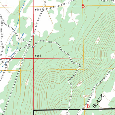 US Forest Service - Topo Black Ridge, UT FSTopo Legacy digital map