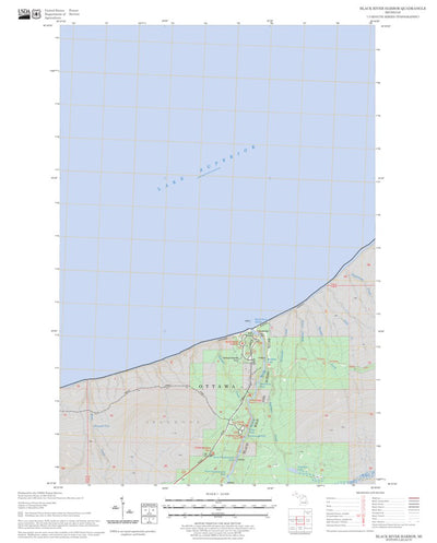 US Forest Service - Topo Black River Harbor, MI FSTopo Legacy digital map