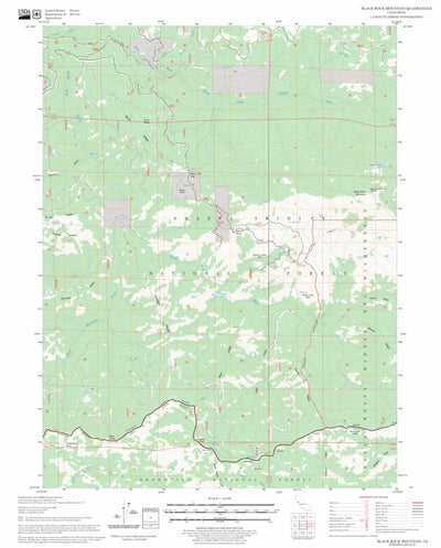 US Forest Service - Topo Black Rock Mountain, CA FSTopo Legacy digital map