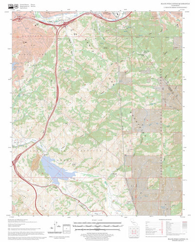 US Forest Service - Topo Black Star Canyon, CA FSTopo Legacy digital map