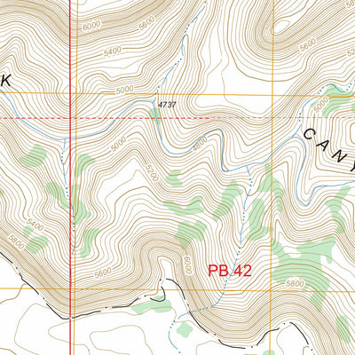 US Forest Service - Topo Black Steer Canyon, UT FSTopo Legacy digital map