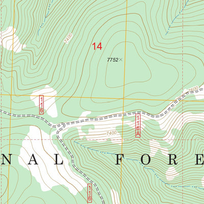 US Forest Service - Topo Blackbird Creek, ID FSTopo Legacy digital map