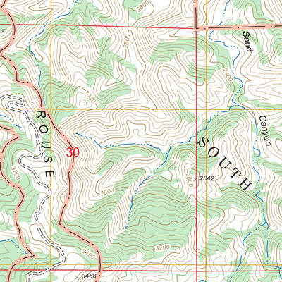 US Forest Service - Topo Blackburn Canyon, CA FSTopo Legacy digital map