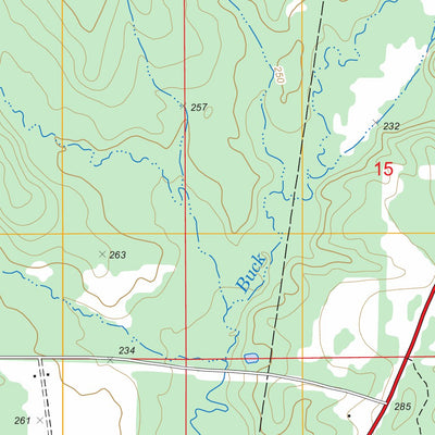 US Forest Service - Topo Blackburn, LA FSTopo Legacy digital map
