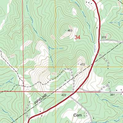 US Forest Service - Topo Blackburn, LA FSTopo Legacy digital map