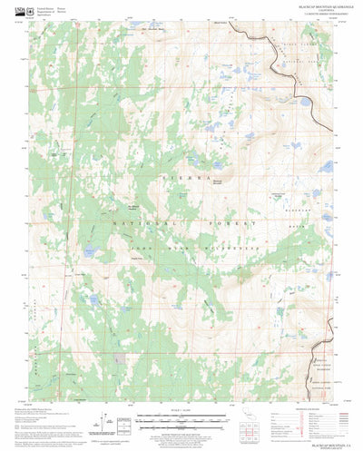 US Forest Service - Topo Blackcap Mountain, CA FSTopo Legacy digital map
