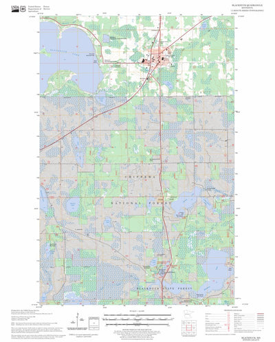 US Forest Service - Topo Blackduck, MN FSTopo Legacy digital map