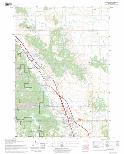 US Forest Service - Topo Blackhawk, SD FSTopo Legacy digital map