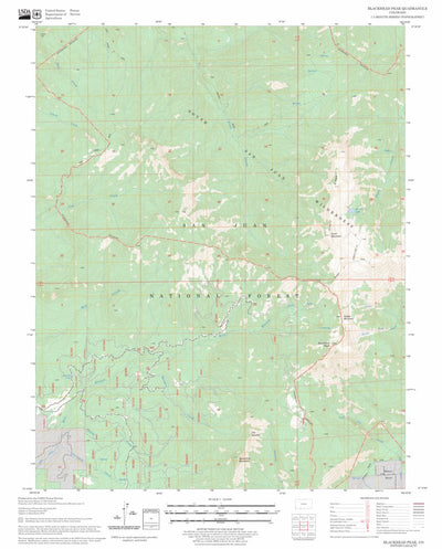 US Forest Service - Topo Blackhead Peak, CO FSTopo Legacy digital map